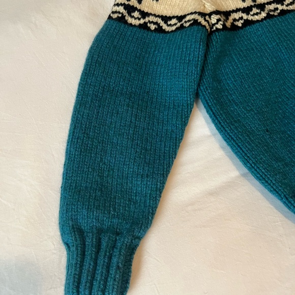 Vintage Wool 1960’s Cowichan Sweater women’s M/L - Picture 9 of 11
